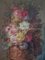 Miguel Parra, Flowers, 1800s, Large Oil on Canvas Paintings, Framed, Set of 2 9