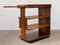 Mueble bar Unika danés Art Déco de palisandro con estante y estantes de vidrio, años 40, Imagen 2