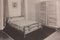 Dormeuse ricostruita in quercia e tessuto di Rene Gabriel, anni '50, Immagine 12