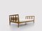 Reconstruction Oak & Fabric Daybed by Rene Gabriel, 1950s 6