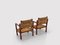 Reconstruction Wicker & Oak Armchairs, France, 1950s, Set of 2 6