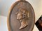 Antique Oval Copper Wall Plaque from H. C. Andersen, 1890s 3