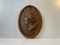 Antique Oval Copper Wall Plaque from H. C. Andersen, 1890s 1