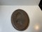 Antique Oval Copper Wall Plaque from H. C. Andersen, 1890s 7