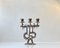 Brutalist Israeli Bronze Hanukkah Menorah Candleholder from Wainberg, 1960s, Image 1