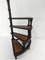 Library Staircase in Wood and Leather Snail, 1970s, Image 3