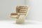 Elda Sessel aus cremefarbenem Leder von Joe Colombo für Comfort, Italy 21