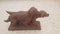 Irish Setter Dogs in Brown Earthenware from Karlsruher Majolika 1