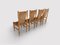 Chaises de Salle à Manger Rustiques en Hêtre et Corde par Adrien Audoux et Frida Minet pour Vibo Visoul, France, 1950s, Set de 4 7