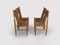 French Rustic Dining Chair in Beech and Rope by Adrien Audoux and Frida Minet for Vibo Visoul, 1950s, Set of 4, Image 6