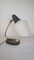 Small Opal Glass Table Lamp with Metal Foot, 1950s, Image 2