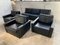 Black Nappa Leather Sofa and Armchairs by Hans Kaufeld for Kaufeld-Möbel, Set of 4, Image 9