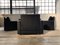 Black Nappa Leather Sofa and Armchairs by Hans Kaufeld for Kaufeld-Möbel, Set of 4, Image 7