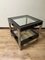 Vintage Glass & Metal Coffee Table, 1930s 3