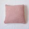 Handmade Crochet Textures Pillow in Dusty Pink by Com Raiz 1