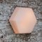 White Hexagon Mat Opaline Glass Wall Scones by Bega Limburg, Image 12