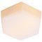 White Hexagon Mat Opaline Glass Wall Scones by Bega Limburg, Image 2