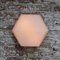 Appliques Murales Hexagonales Blanches en Verre Opalin par Bega Limburg 10