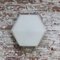 Weiße Hexagon Mat Opalglas Wandleuchten von Bega Limburg 14