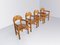 Brutalist Pine Wood Dining Chairs attributed to Rainer Daumiller for Hirtshals Savvaerk, 1980s, Set of 4 2