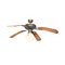Four Blades Ceiling Fan with Light, 1980s 4