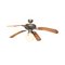 Four Blades Ceiling Fan with Light, 1980s 1