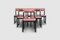Brutalist Stained Oak Dining Chairs by Emiel Veranneman for De Coene, Belgium, 1970s, Set of 6 7