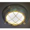 Vintage Boat Brass and Glass Ceiling Lamp, 1980s 2