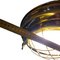 Vintage Boat Brass and Glass Ceiling Lamp, 1980s 3