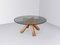 Walnut and Glass La Corte Dining Table by Mario Bellini for Cassina, 1970s 1
