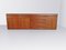 Sculpted Walnut and Leather Credenza from Gavina, Italy, 1970s 1