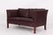 Brown Leather 2-Seat Sofa by Svend Skipper for Skipper, 1990s 6
