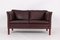 Brown Leather 2-Seat Sofa by Svend Skipper for Skipper, 1990s 1
