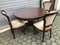 Round Oval Extendable Table with Chairs, 1970s, Set of 4, Image 8