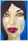 Ernest Carneado Ferreri, Mujer Con Pelo Negro, 2000er, Acrylmalerei 1