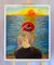 Ernest Carneado Ferreri, Mujer En Playa Al Atardecer, 2000er, Acrylmalerei 4