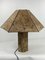 Vintage Cork Hexagonal Wabi Sabi Table Lamp, by Ingo Maurer, Germany, 1970s 23