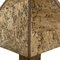 Vintage Cork Hexagonal Wabi Sabi Table Lamp, by Ingo Maurer, Germany, 1970s, Image 5