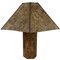 Vintage Cork Hexagonal Wabi Sabi Table Lamp, by Ingo Maurer, Germany, 1970s, Image 11