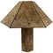 Vintage Cork Hexagonal Wabi Sabi Table Lamp, by Ingo Maurer, Germany, 1970s 10