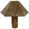 Vintage Cork Hexagonal Wabi Sabi Table Lamp, by Ingo Maurer, Germany, 1970s 9