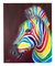 Ernest Carneado Ferreri, Cebra de Colores, 2000s, Acrylic Painting, Image 1
