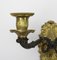 Portacandele da parete guglielmino in bronzo dorato, set di 2, Immagine 11