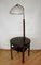 Lámpara de pie vintage con mesa, años 40, Imagen 10