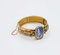 19 Century Austrian Gold Enamel Bracelet with Small Diamonds 2