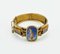 19 Century Austrian Gold Enamel Bracelet with Small Diamonds 1