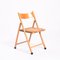 Sedie vintage pieghevoli in legno con sedili Rush, set di 3, Immagine 14