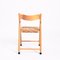 Vintage Wooden Folding Chairs with Rush Seats, Set of 3 11