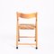 Vintage Wooden Folding Chairs with Rush Seats, Set of 3, Image 11