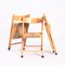 Vintage Wooden Folding Chairs with Rush Seats, Set of 3, Image 10